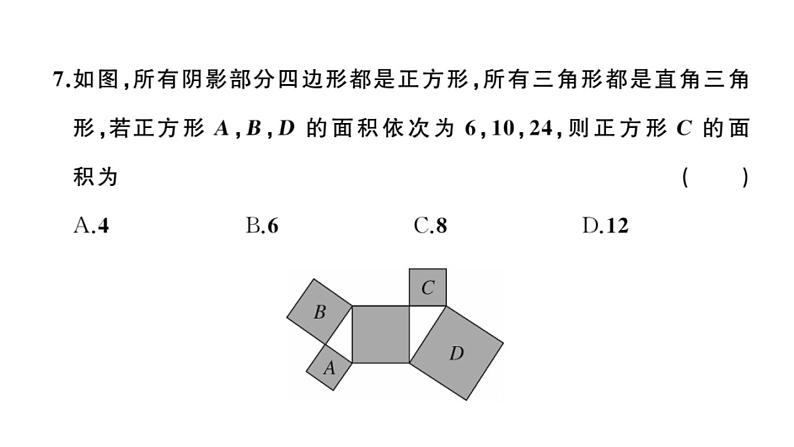 北师大版八年级数学上第一章学业质量评价章节习题课件第6页