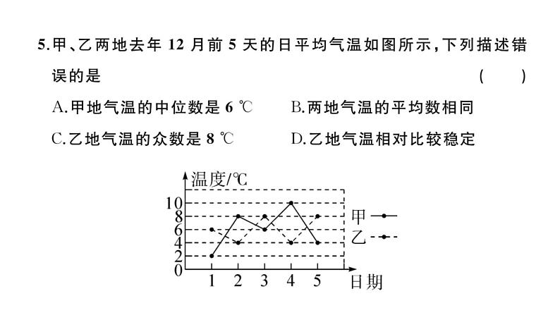 北师大版八年级数学上期末学业质量评价章节习题课件第5页