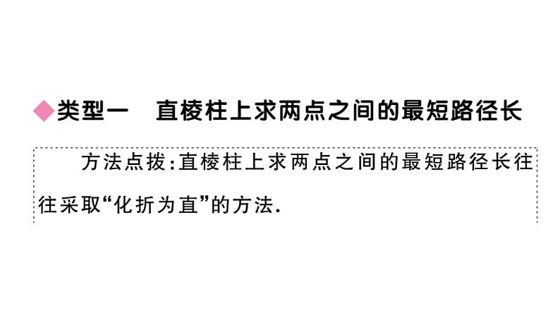 北师大版八年级数学上第一章勾股定理解题技巧专题：利用勾股定理求最短路径长课后习题课件第2页