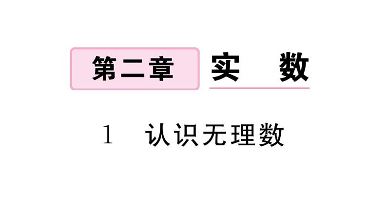 北师大版八年级数学上第二章实数2.1 认识无理数课后习题课件第1页