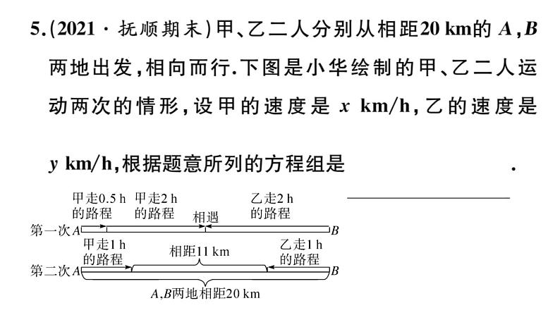 北师大版八年级数学上第五章二元一次方程组5.5 应用二元一次方程组——里程碑上的数课后习题课件08