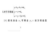 北师大版八年级数学上第五章二元一次方程组5.8 三元一次方程组课后习题课件