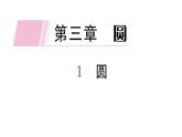 北师大版九年级数学下3.1 圆课堂练习课件