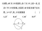 北师大版九年级数学下3.6 第1课时 直线和圆的位置关系及切线的性质课堂练习课件