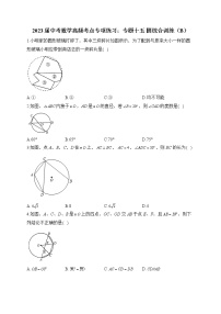 2023届中考数学高频考点专项练习：专题十五 圆综合训练（B）