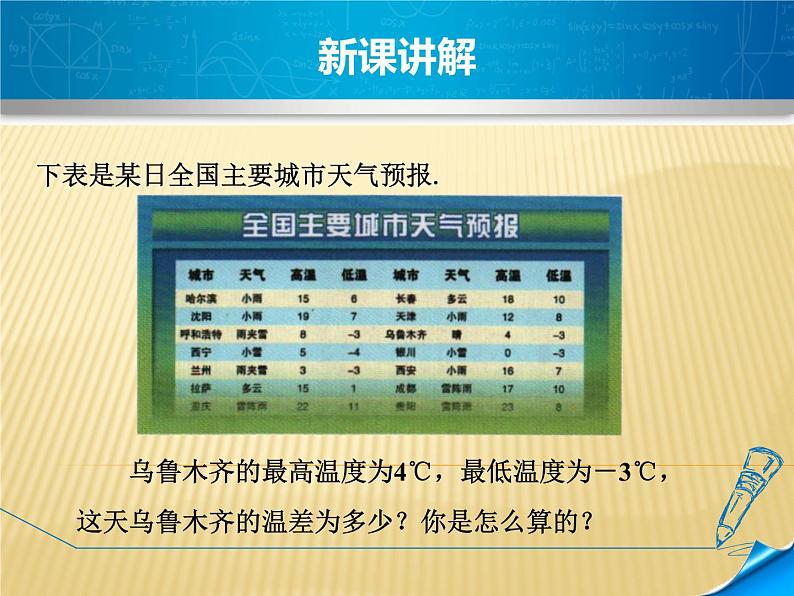 七年级数学北师大版上册 2.5 有理数的减法  课件04