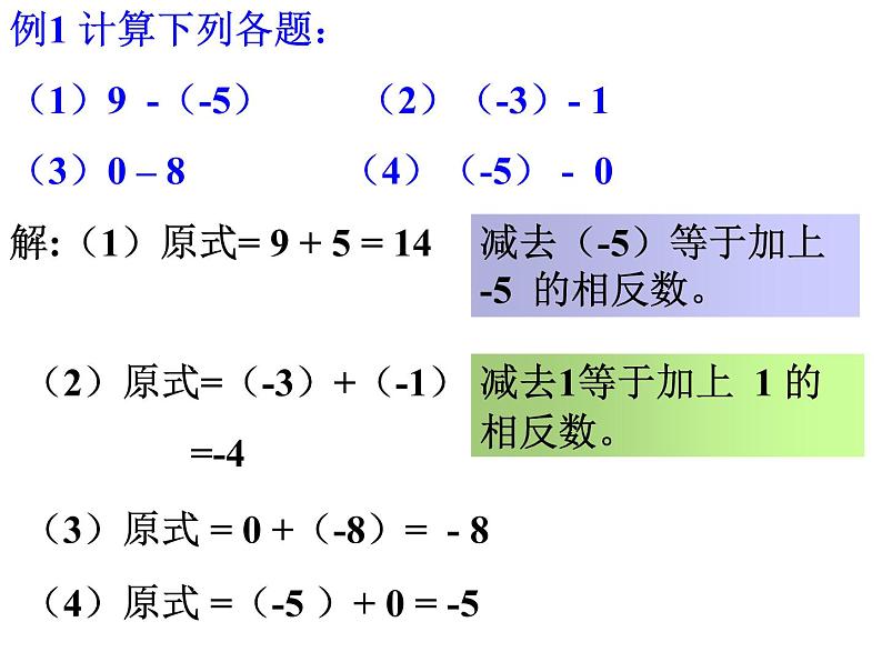 七年级数学北师大版上册 2.5 有理数的减法  课件3第6页