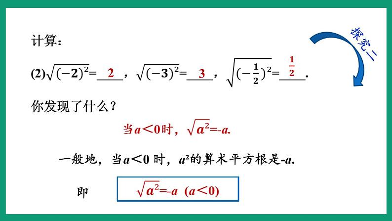 1.2.1 二次根式的性质 （课件） 浙教版八年级数学下册07