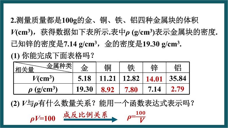 6.1.1 反比例函数的概念 （课件） 浙教版八年级数学下册06