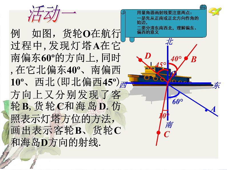 人 版 七年级上册  方位角优质课件第5页