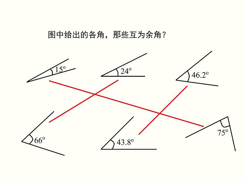 人教版 七年级上册余角、补角的概念和性质 优质课课件第5页