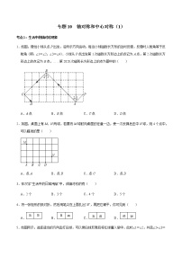 专题10  轴对称和中心对称（1）-2022-2023学年八年级数学上册期末复习考点强化训练（冀教版）