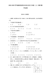 2022-2023学年陕西省西安市长安区八年级（上）期中数学试卷(解析版)