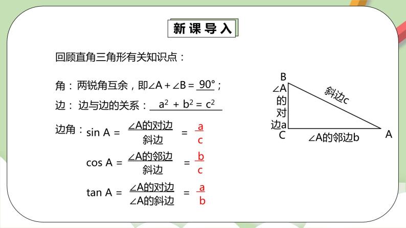 【原创精品】人教版数学九年级下册 28.2.1 《解直角三角形》 （课件+教案+练习）04