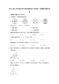 2022-2023学年浙江省宁波市慈溪市浙教版八年级（上）期中数学试卷(解析版)