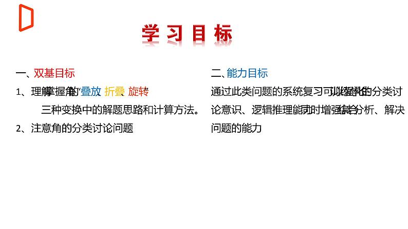 【期末满分冲刺】2022-2023学年-北师大版数学七年级上册——压轴题系列二《角的几何变换——折叠与旋转》期末复习精讲精练（课件）第2页