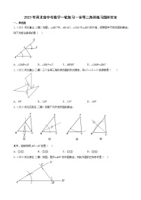 2023年河北省中考数学一轮复习—全等三角形 练习题附答案