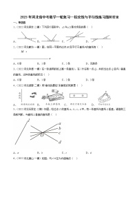 2023年河北省中考数学一轮复习—相交线与平行线 练习题附答案