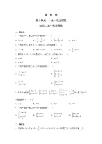 数学八年级上册1 认识二元一次方程组当堂达标检测题