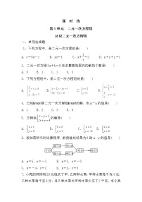 初中数学北师大版八年级上册1 认识二元一次方程组精练