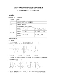 2023年中考数学专题复习微专题巩固与提升集训（二次函数图像与a、b、c的关系专题）