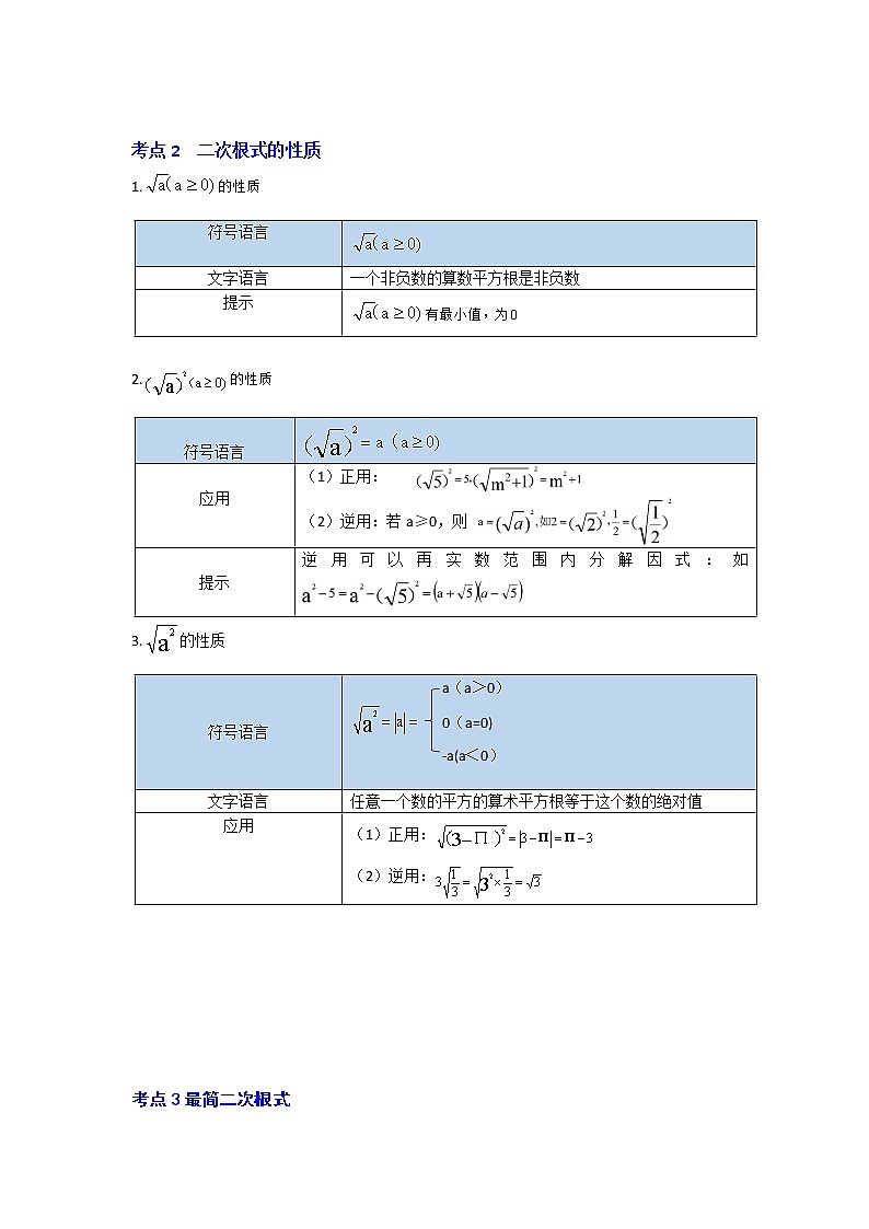 专题2.4 二次根式（知识解读）（解析版）第2页