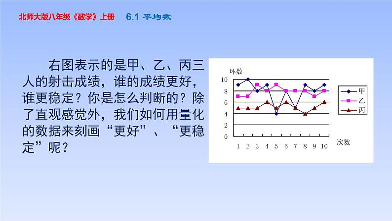 八年级数学北师大版上册 6.1 平均数   课件04