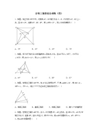 全等三角形综合训练（四）-八年级数学全等三角形基本模型探究（人教版）