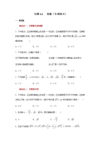 专题4.6 实数（专项练习）-八年级数学上册基础知识专项讲练（苏科版）