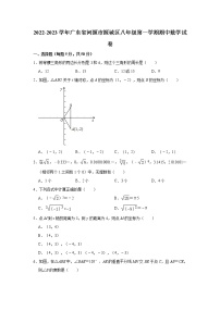 2022-2023学年广东省河源市源城区人教版八年级（上）期中数学试卷(解析版)