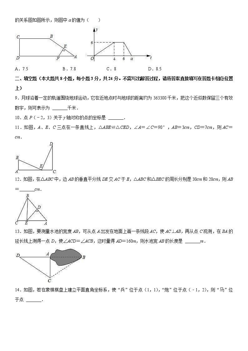 2022-2023学年上学期八年级数学期末模拟测试卷（04）第2页
