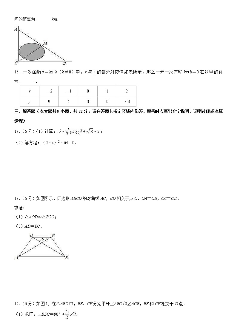 2022-2023学年上学期八年级数学期末模拟测试卷（08）第3页