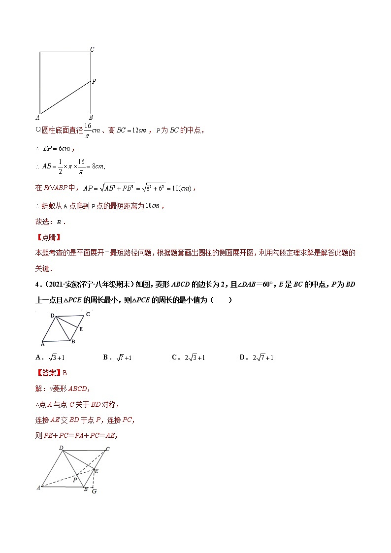 【期末考前必练】2022-2023学年北师大版数学八年级上册期末考点必刷题：专练02 选择题-提升（20题） （解析版）第3页