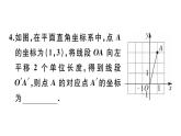 北师大版八年级数学下3.1 第2课时 坐标系中的点沿x轴、y轴的一次平移课堂习题课件