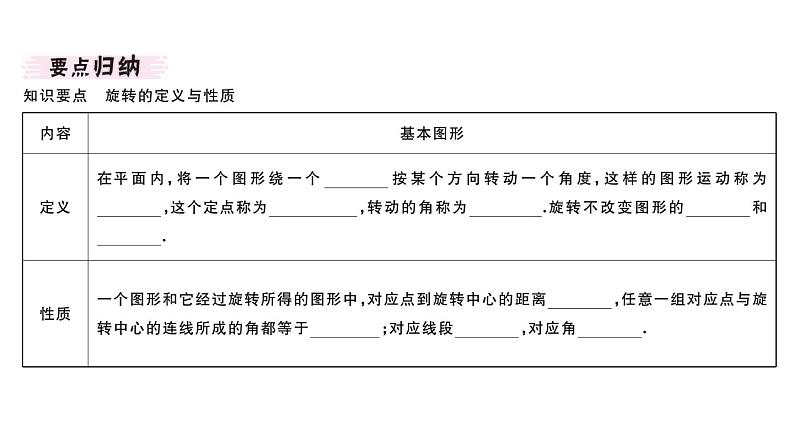 北师大版八年级数学下3.2 第1课时 旋转的定义与性质课堂习题课件第2页