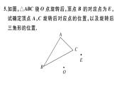 北师大版八年级数学下第三章图形的平移和旋转3.2 第2课时 旋转作图课后习题课件