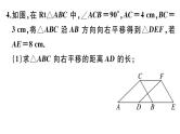 北师大版八年级数学下第三章图形的平移和旋转解题技巧专题：巧用平移、旋转进行计算课后习题课件