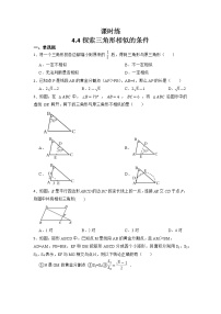 初中数学北师大版九年级上册4 探索三角形相似的条件复习练习题