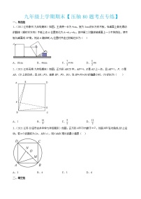 2022-2023学年九年级数学上学期期末考点大串讲【压轴80题考点专练】