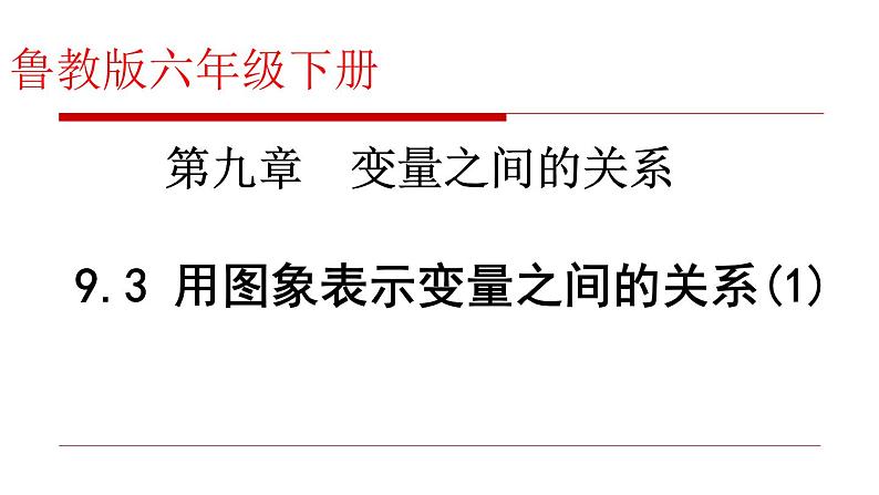 9.3用图象表示变量之间的关系课件 2021-2022学年六年级数学下册第3页