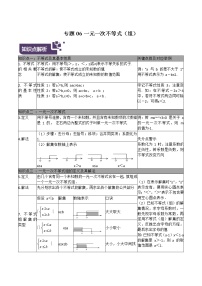 2023年中考数学专题06 一元一次不等式（组）（原卷版）