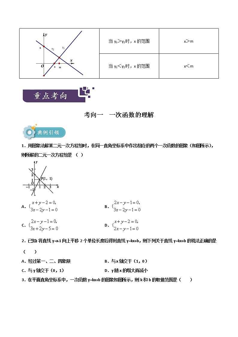 2023年中考数学专题11一次函数及其应用（原卷版）第2页