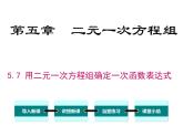 北师大版数字八年级上册5.7  用二元一次方程组确定一次函数表达式课件