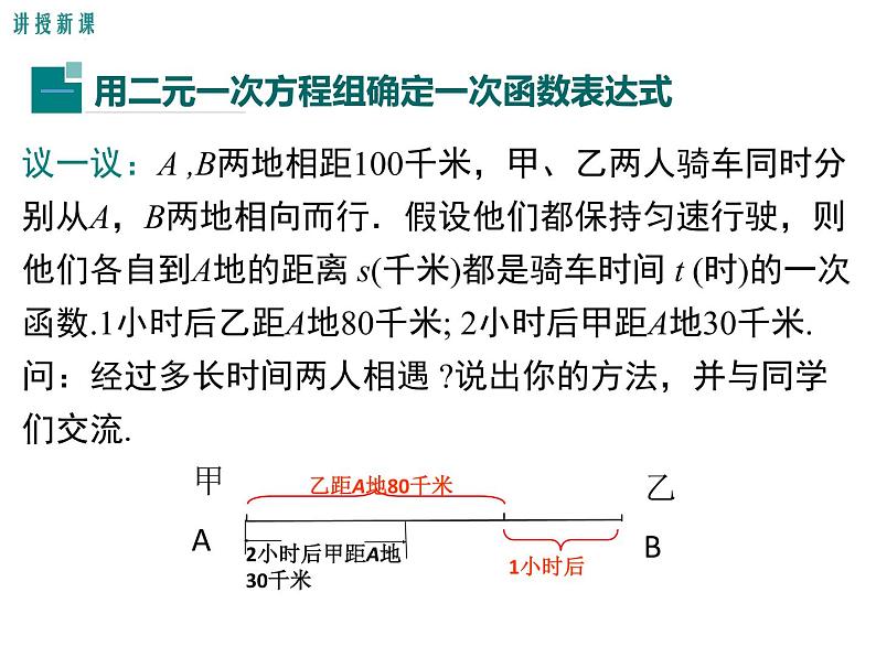 北师大版数字八年级上册5.7  用二元一次方程组确定一次函数表达式课件04