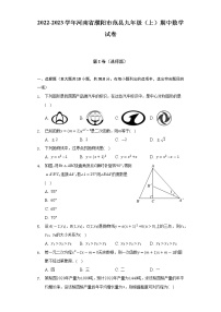 河南省濮阳市范县2022-2023学年九年级上学期期中数学试卷 (含答案)