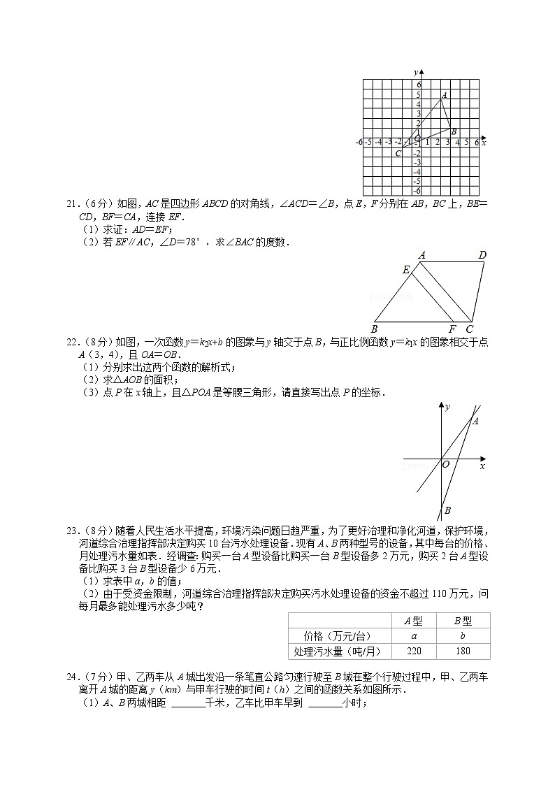 苏州市2022-2023学年八年级（上）期末数学复习卷四第3页