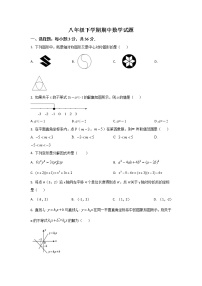 北师大版八年级数学下册期中考试模拟卷04