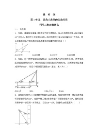 初中北师大版6 利用三角函数测高习题