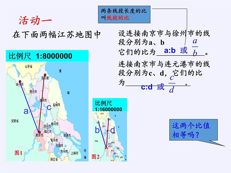 江苏科学技术出版社初中数学九年级下册 6.1 图上距离与实际距离   课件203