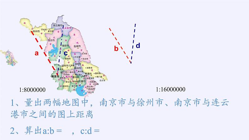 江苏科学技术出版社初中数学九年级下册 6.1 图上距离与实际距离   课件504